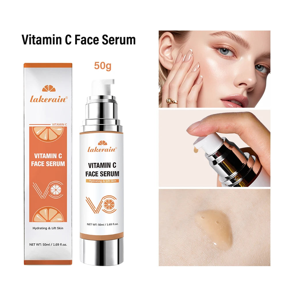 Super Vitamin C Serum for Face Dark Spot Remover for Face Skin Care Hyaluronic Acid Serum Targets Age Spots Hydrates and Wrinkle