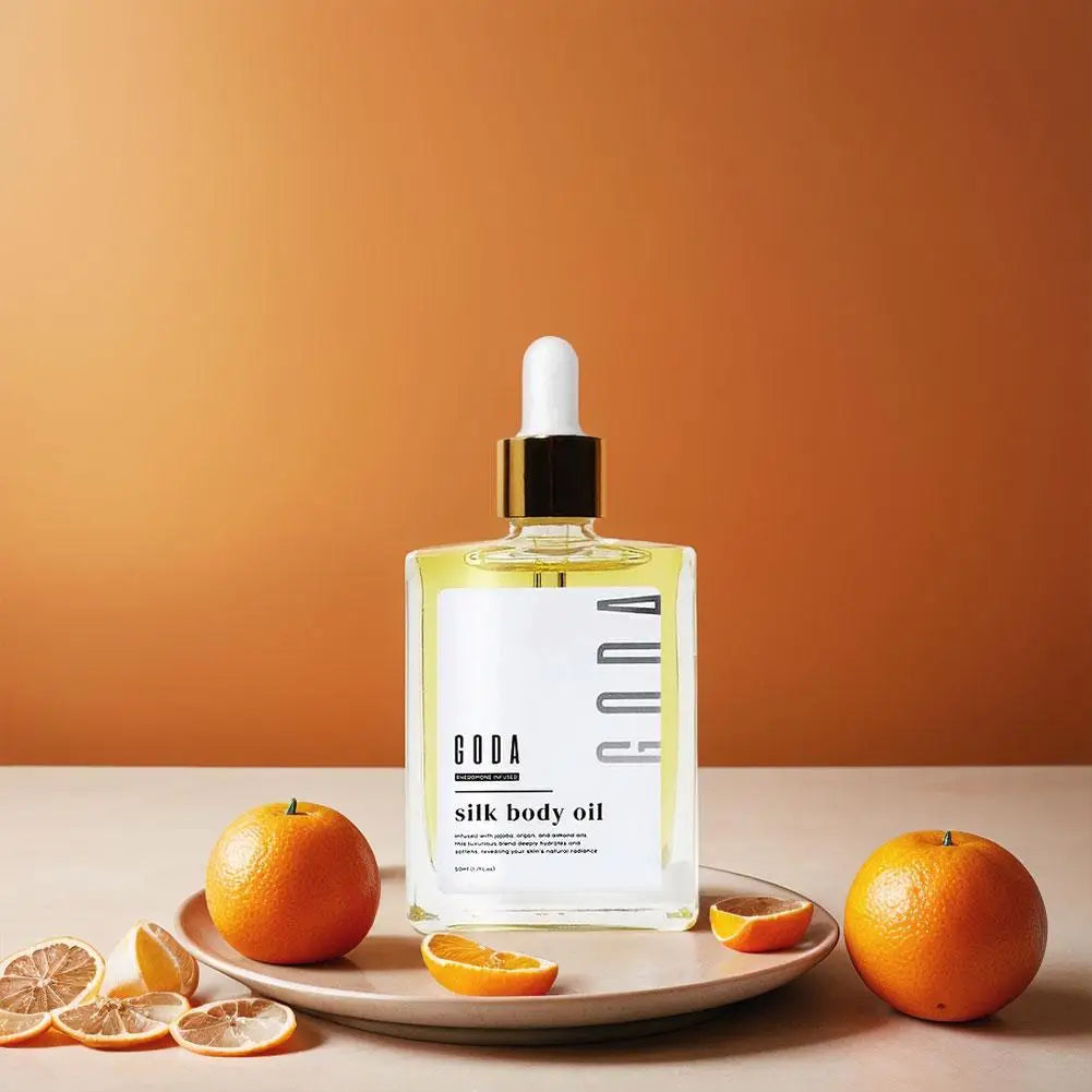 50ml GODA Silk Body Oil & Pheromone Fragrance Body Oil Smooth And Delicate Skin Deeply Nourishing And Moisturizing Long-Lasting