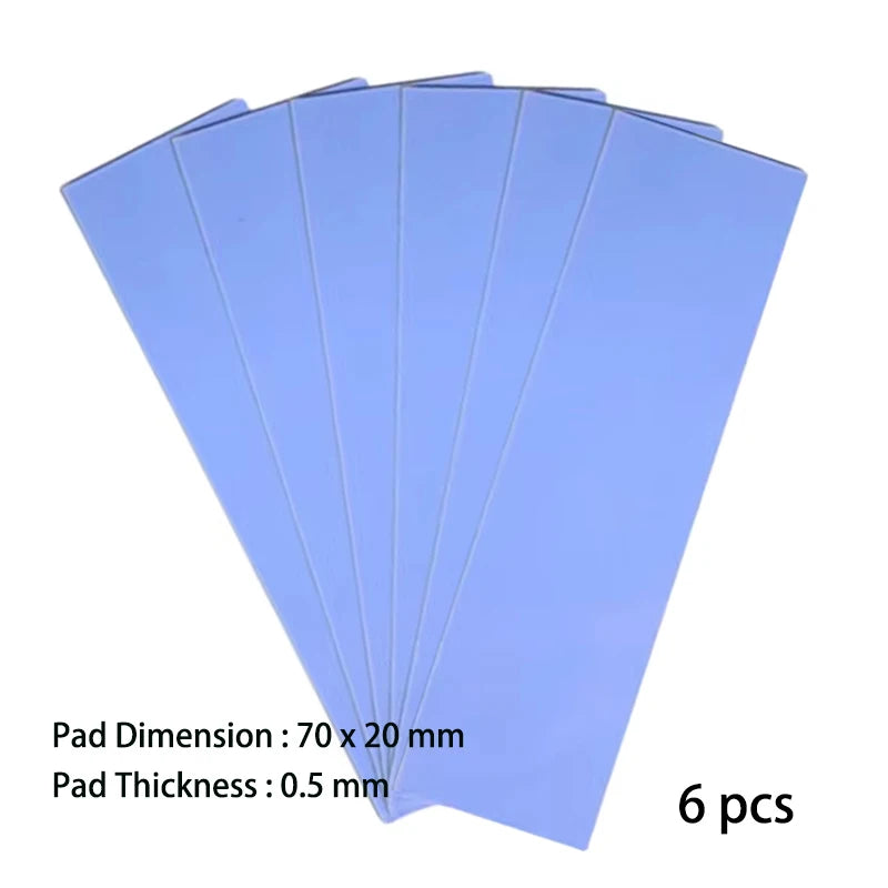 Silicone Thermal Pad - 70x20mm Thermal Pad For M.2 2280 SSD NVMe, CPU, Graphics Card Heatsink Motherboard Heat Dissipation Heats