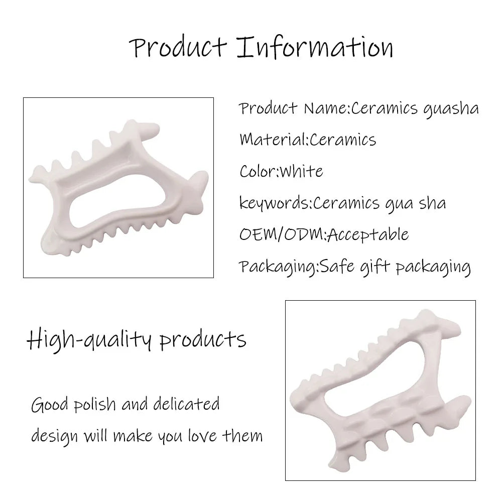 Gua Sha Board Ceramic Guasha Tool Massage Products For Facial Neck Back Whole Body Muscle Relaxing
