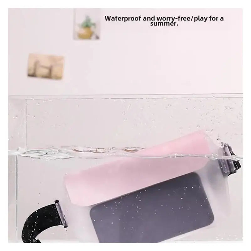 Waterproof Mobile Phone Pocket Bag Valuables Belt Bag Beach Swimming Snorkeling With Adjustable Touch Screen Drifting Snorkeling