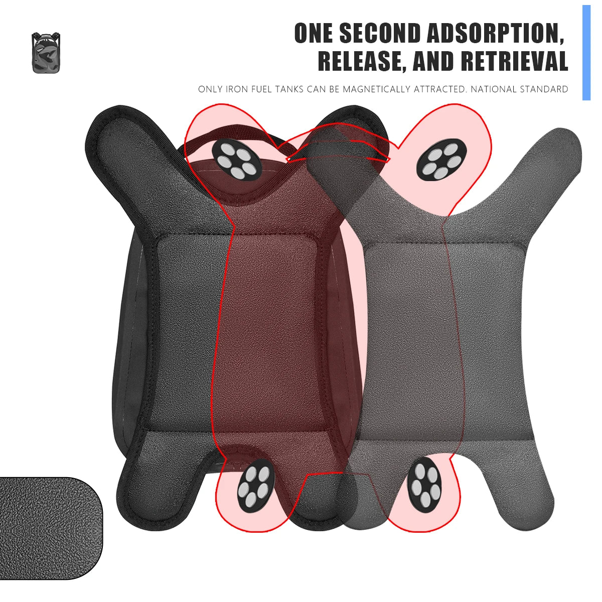 Motorcycle Tank Bag PVC Waterproof Adventure Storage Tank Bags with Straps Touch Screen Universal for Motorbike Off-road Bag