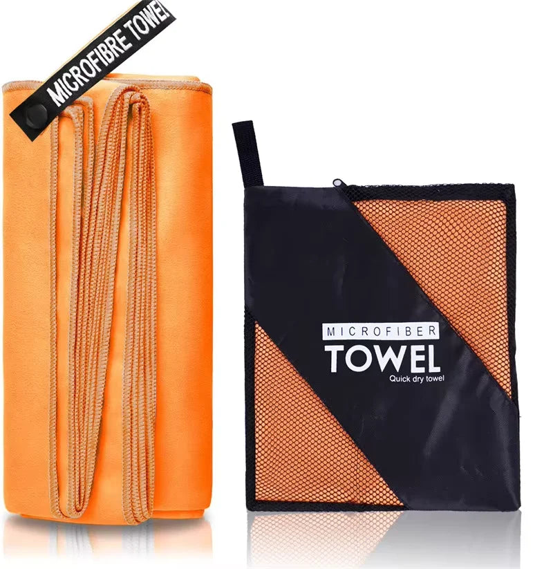 Quick-Drying Bath Towel Microfiber Bathroom Towel With Portable Bag Highly Absorbent & Fast Drying for the Body After Bathing