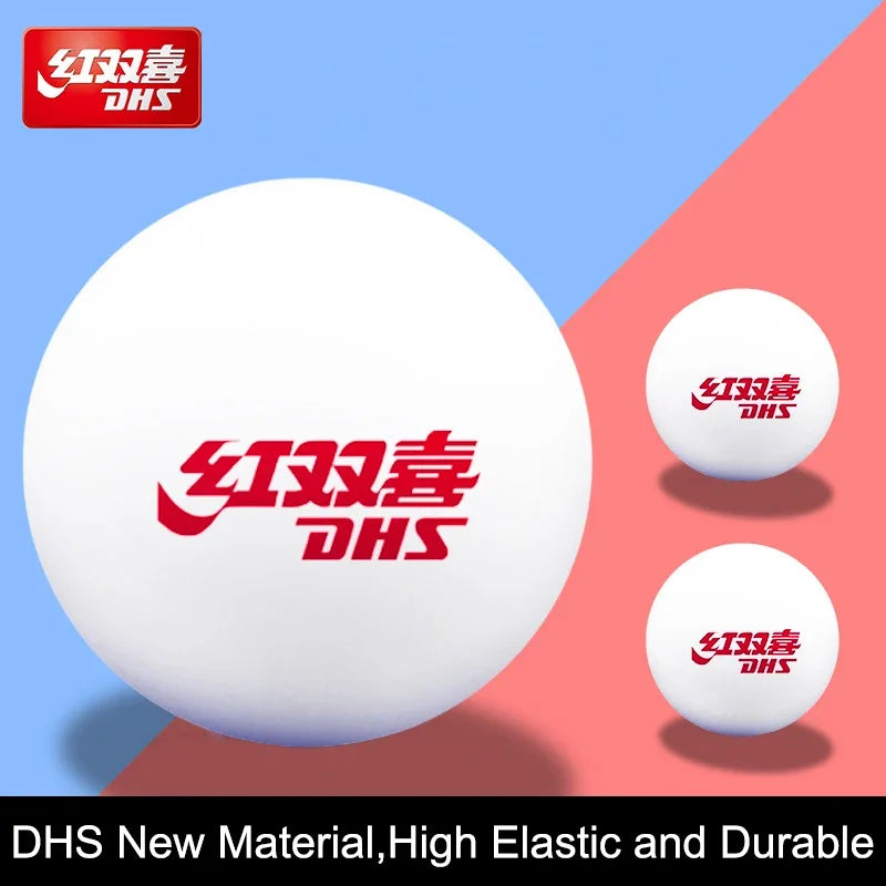 100Pcs DHS Seamed Table Tennis Ball ABS New Material Table Tennis Ball ITTF Approved Ping Pong Balls for Training Competition