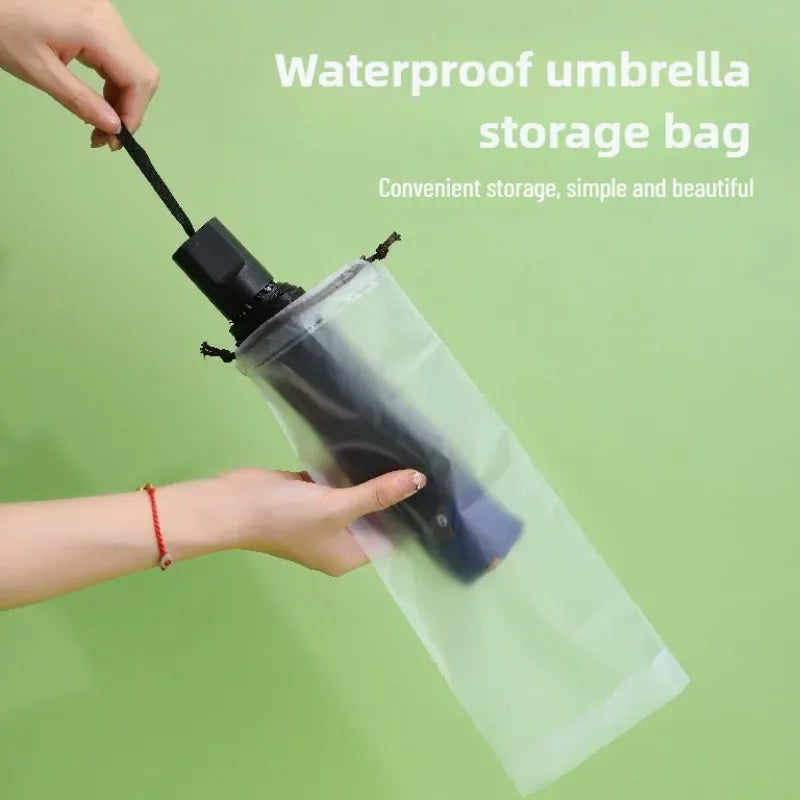 Waterproof Sandproof Umbrella Pouch with Drawstring Reusable Storage Bag for Home Travel umbrella cover umbrella spare
