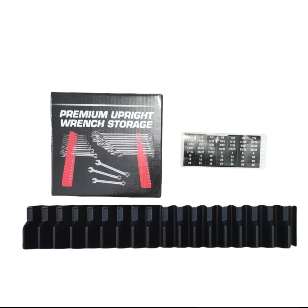 20-Pocket Magnetic Wrench Organizer Wrench Organizer Set for Tool Box Wrench Holder for Tool Durable Spanners Storage Organizer
