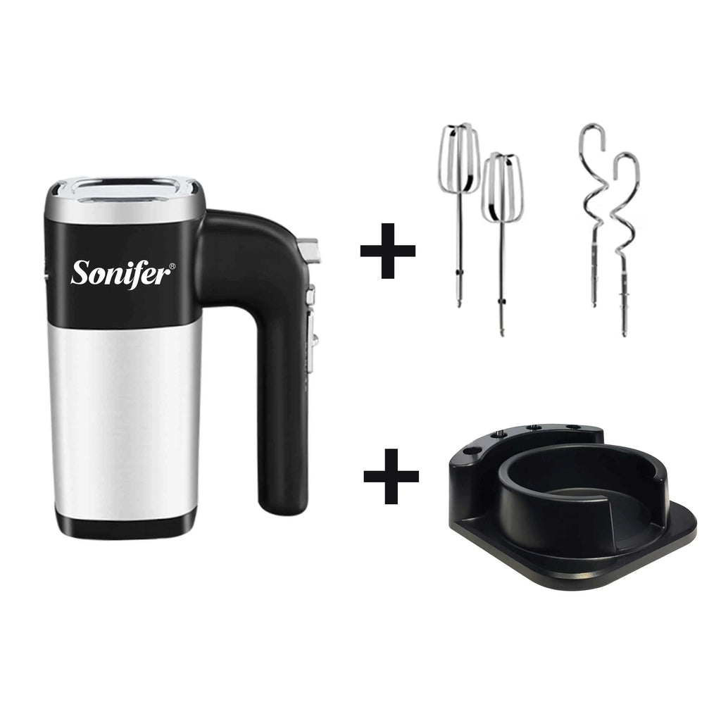 Food Mixer Electric Cuisine Kitchen Blender With Dough Hooks Chrome Egg Beater Hand Mixer Machine For Sweets Bakery Sonifer