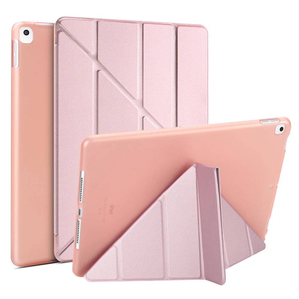 For iPad 10th 2022 Case 10.2 8th 9th 7th 6th Generation Leather Case For iPad 2026 A16 3 4 Air 11 10.9 Mini 4 5 6 Silicon Cover