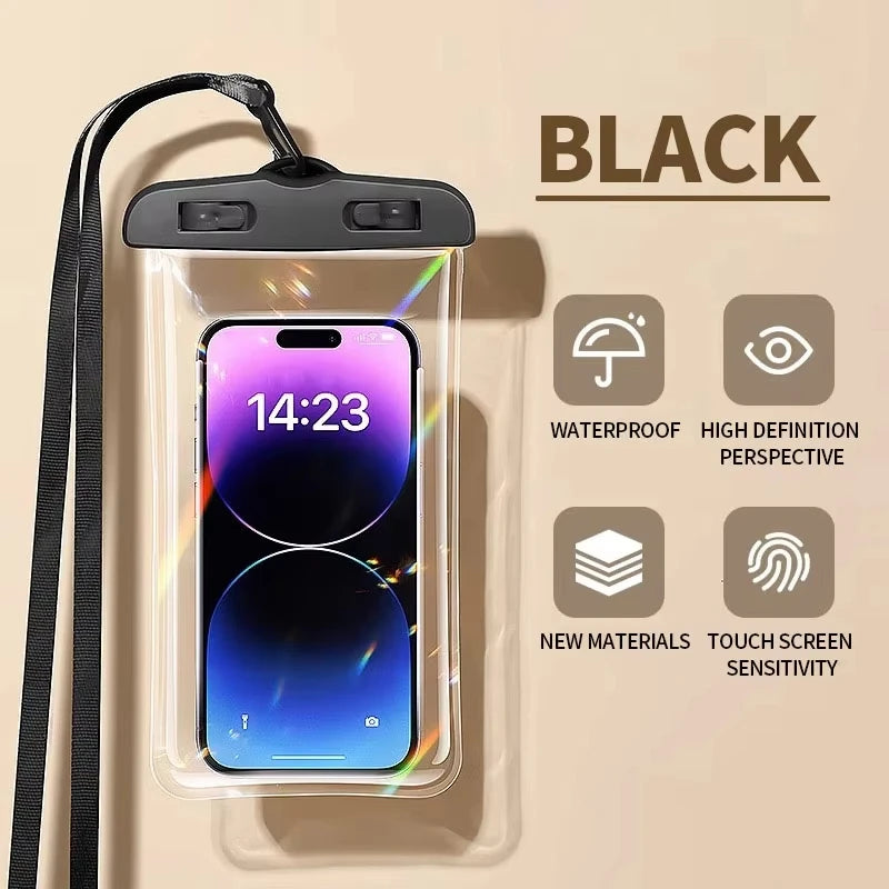 Waterproof Phone Pouch Drift Diving Swimming Bag Underwater Dry Bag Case Cover For Phone Water Sports Beach Pool Skiing