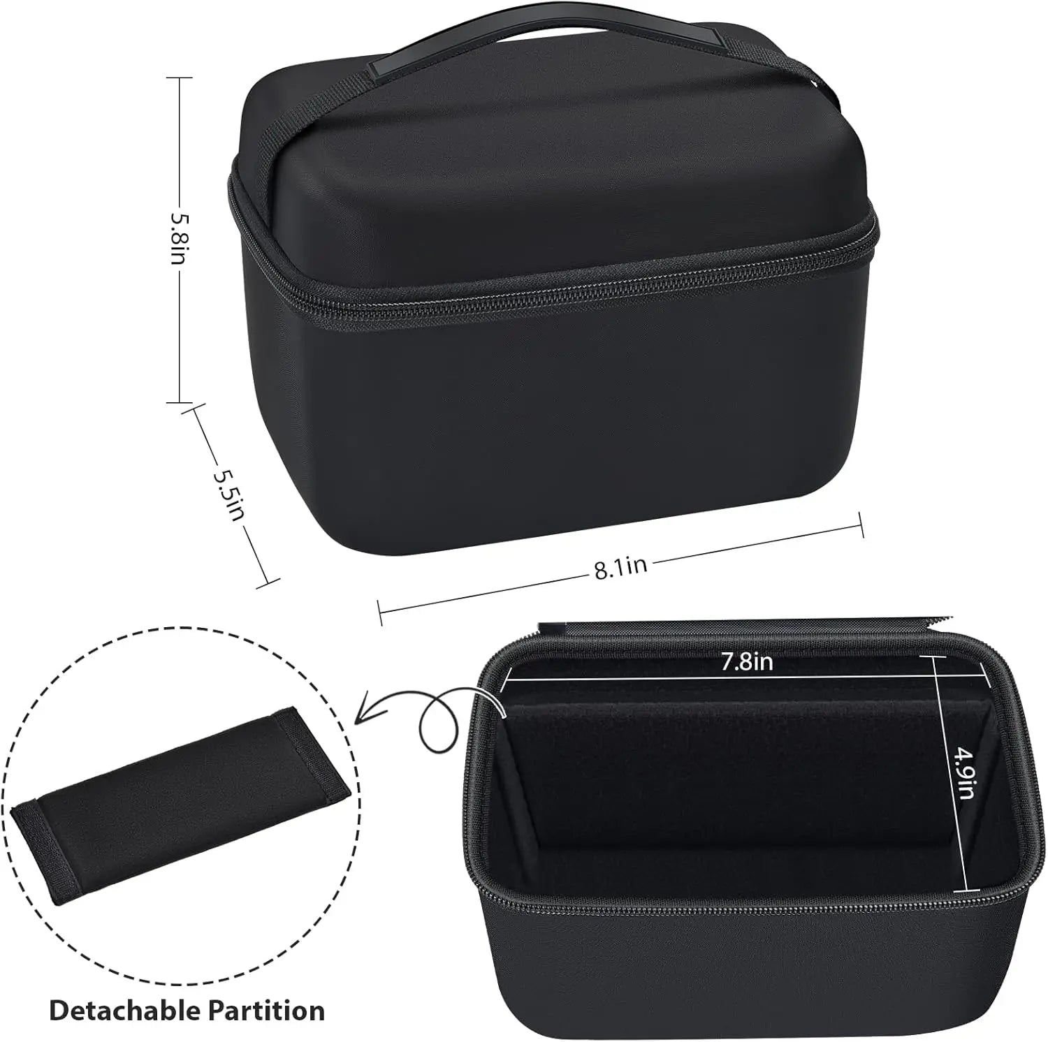 Mini Projector Case Compatible with Magcubic for Alwtniet for Limimart for Aubor for HIPPUS Portable Projector 4K 1080P Support