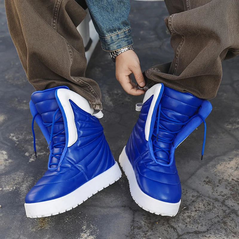 men boots 2025 New Winter Slippers Warm Men Shoes Waterproof Non-Slip Plush Sneakers Male tenis shoes Boots Men Sneakers Winte