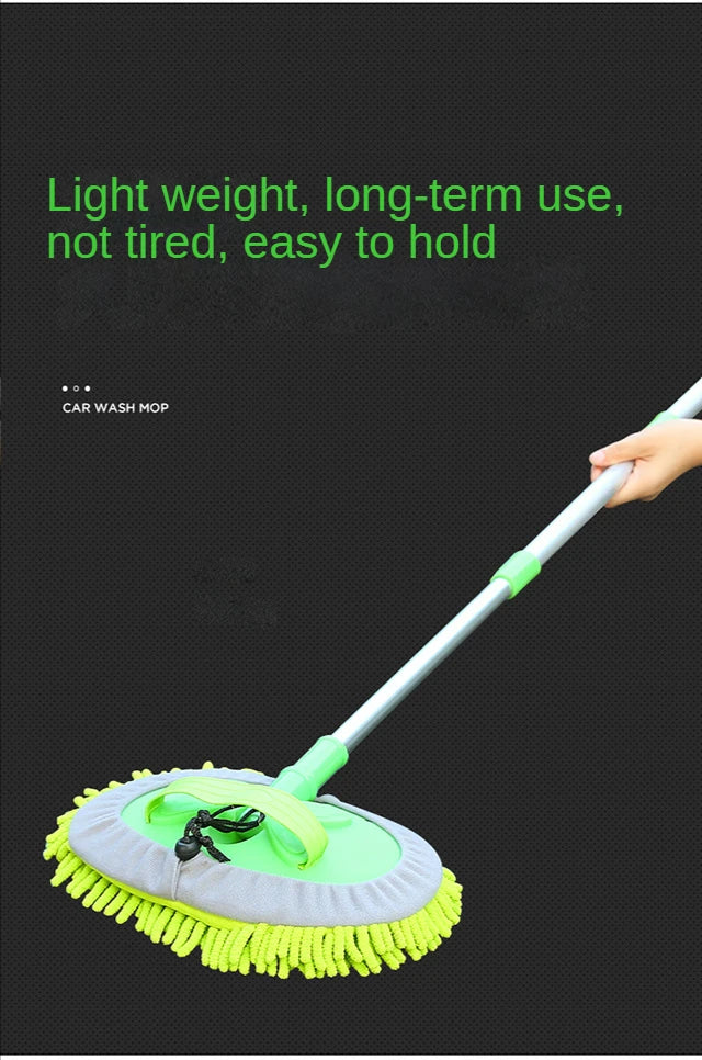 Car Cleaning Tools Car Detailing Cleaning Brush Adjustable Super Absorbent Telescoping Long Handle Cleaning Mop Auto Accessories