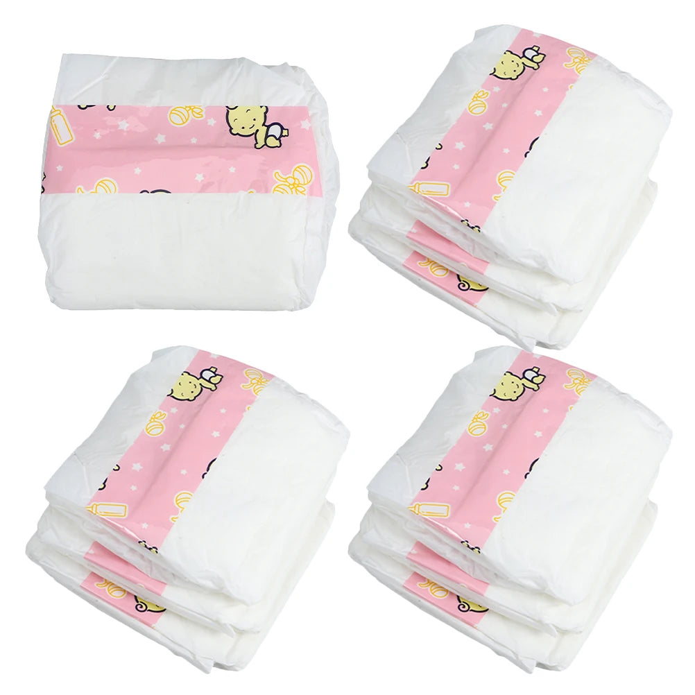 10pcs Diapers Baby Diaper Accessories Simulation Nappies Pretend Play Care Props Dress Diapers For For Baby Diaper