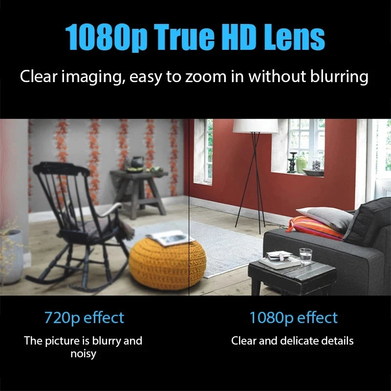 1080P Wireless Mini Camera WiFi Security Camera with Night Vision Motion Detection Video Cam Smart Home Detect Camcorder