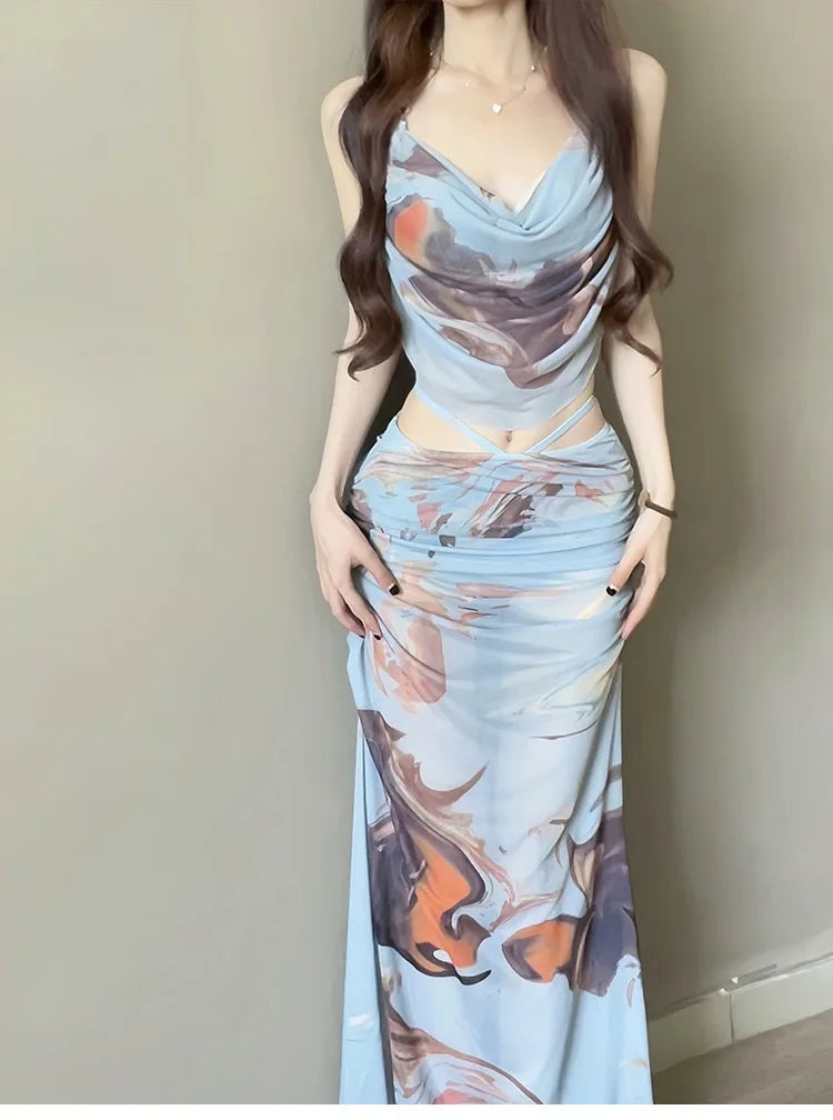 Bikini Swimsuit For Women 2025 New Three-Piece Set With Long Skirt Sexy Push-Up Underwire Beach Vacation Swimwear