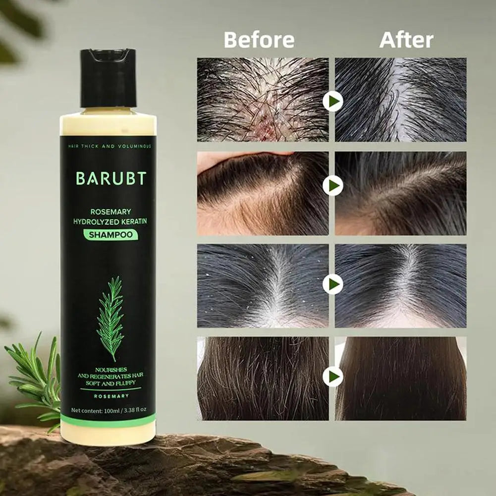 Rosemary Shampoo Hair Growth Deep Cleansing Scalp Anti Dandruff Oil Control Strengthening Root Nourish Hair Volumizing Shampoo