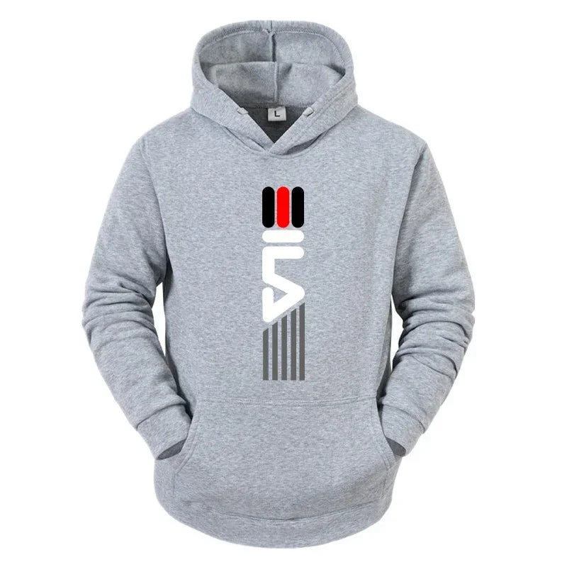 Men's Tracksuit Hooded Sweatshirt+Sweatpants 2 Pcs Sets Sports Suit Casual Jogger Sportswear 2 Piece Male Fleece Streetwear Sets