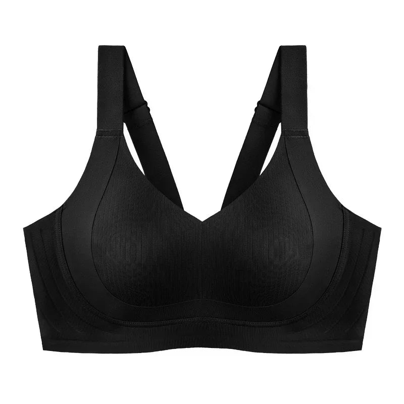 3 Packs Wireless Push Up Bras for Women Soft Comfortable Seamless Ribbed Bralette  Adjustable Straps  No Underwire