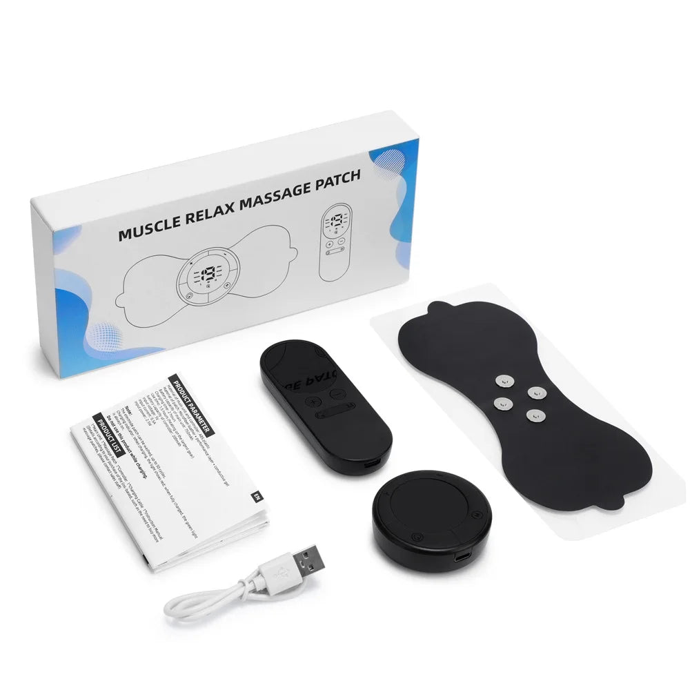 Multi functional full body universal heating massager EMS pulse digital display screen massager 6-speed 19 gear massage patch