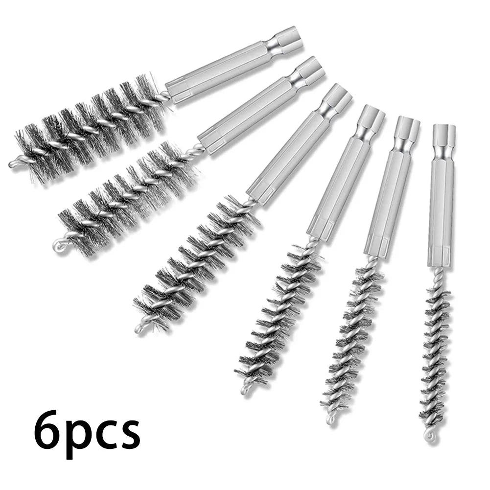 Hot New Tools & Workshop Equipment Cleaning Brush Drilling Brushes 6 Pieces 6 Sizes Cleaning Brushes Electric Drill