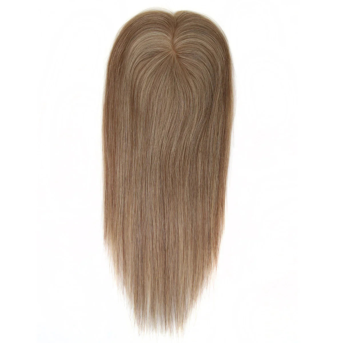 TUW10 3''x5'' Silk Base Hair Topper for Women with PU around 3 Clip 110% Handmade Remy Human Hair Natural Looking Topper Hairpin