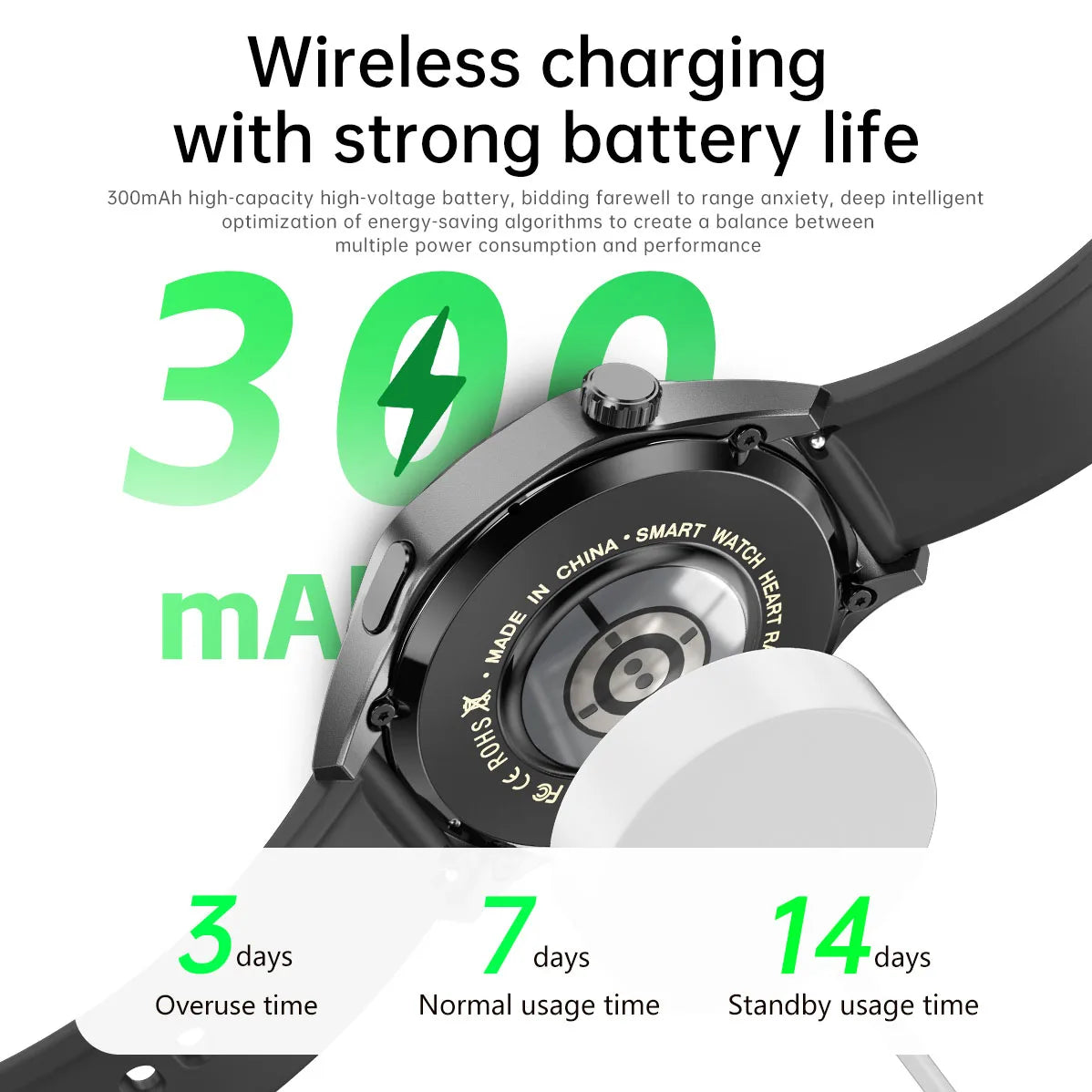 Full Round Smart Watch Men AMOLED HD Screen Bluetooth Call Watches Health Monitoring GPS Tracker Smartwatch Men For Android IOS