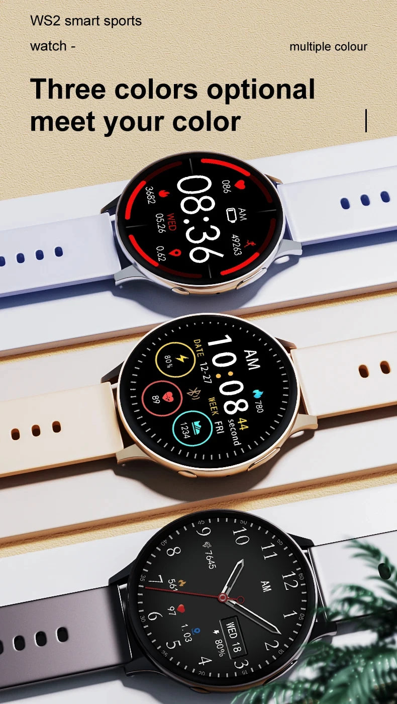 2025 Men Bluetooth Call SmartWatch Heart Rate Blood Pressure Monitor Smartwatch IP67 Waterproof Women Smartwatch For Android IOS