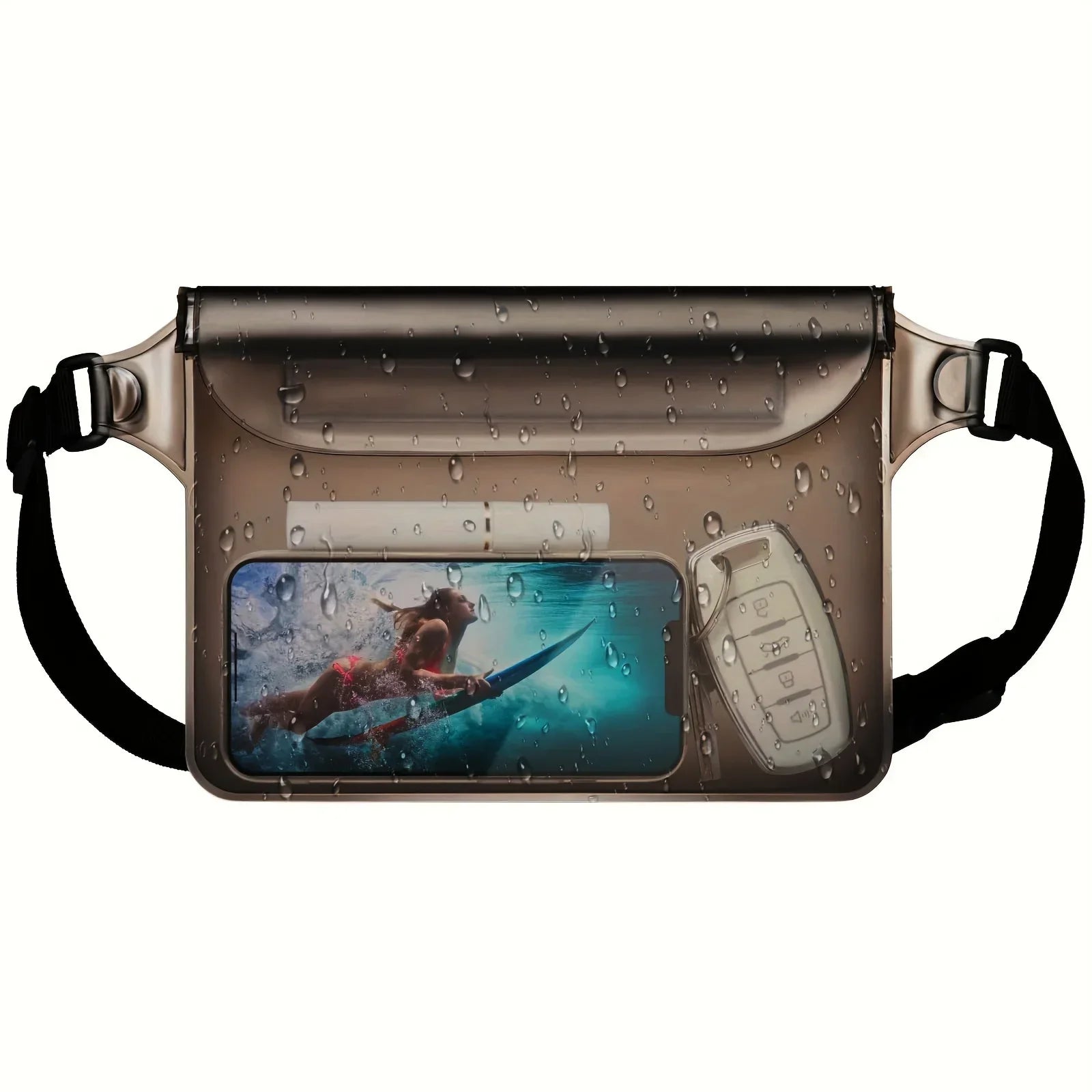 Waterproof Phone Bag, Three-Layer Sealed Touch Screen Waterproof Phone Waist Bag, Suitable For Swimming, Drifting, And Diving