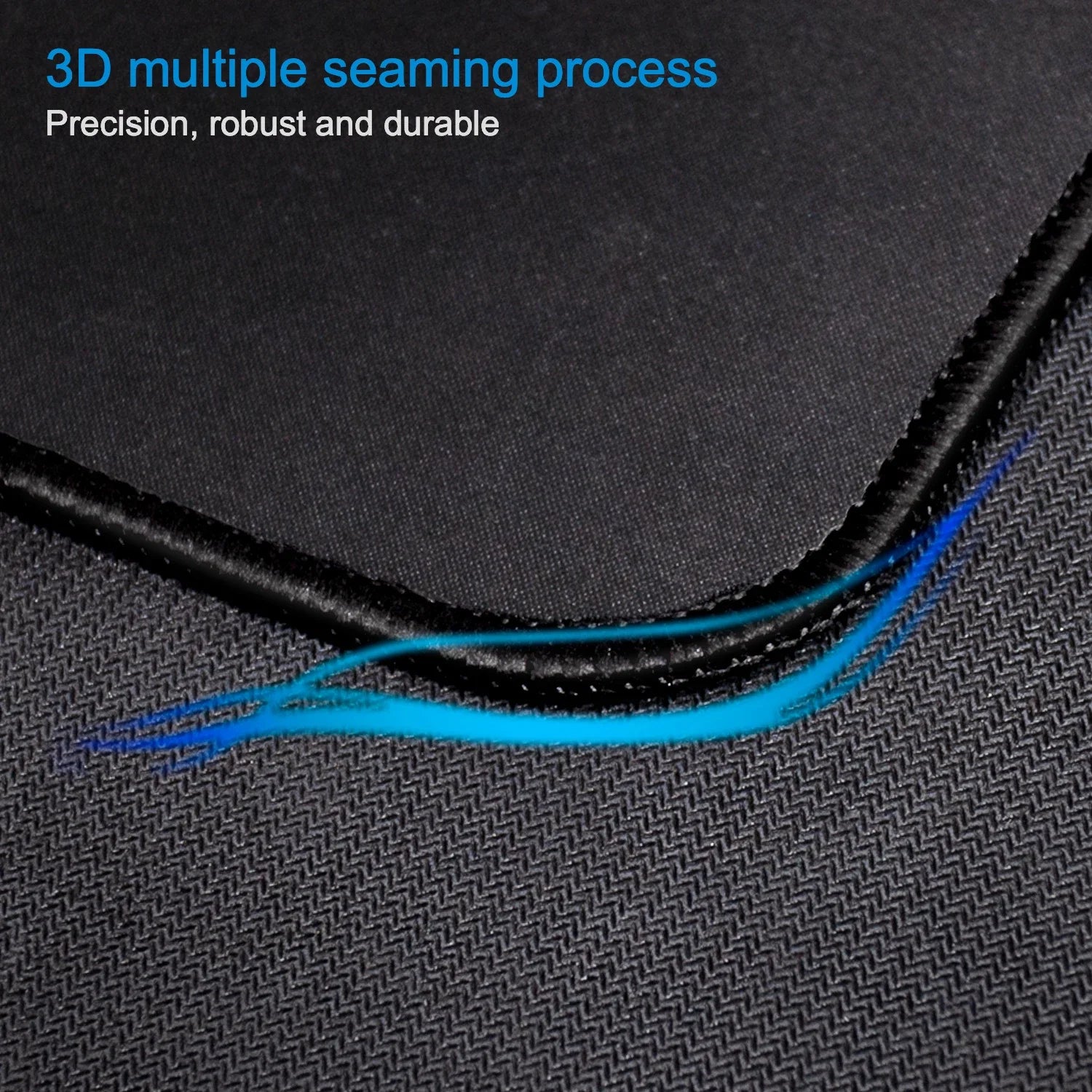Mouse Pad with Stitched Edge Gaming Mousepad Small Non-Slip Rubber Base Washable Portable for Office Home Computer Laptop mat