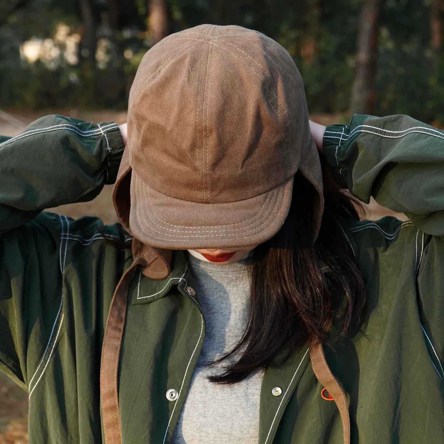 INS Women Men Cotton Auturm Winter Warm Trapper Bomber Hats 2022 Snow Caps Earflap Bonnet Russian Ushanka