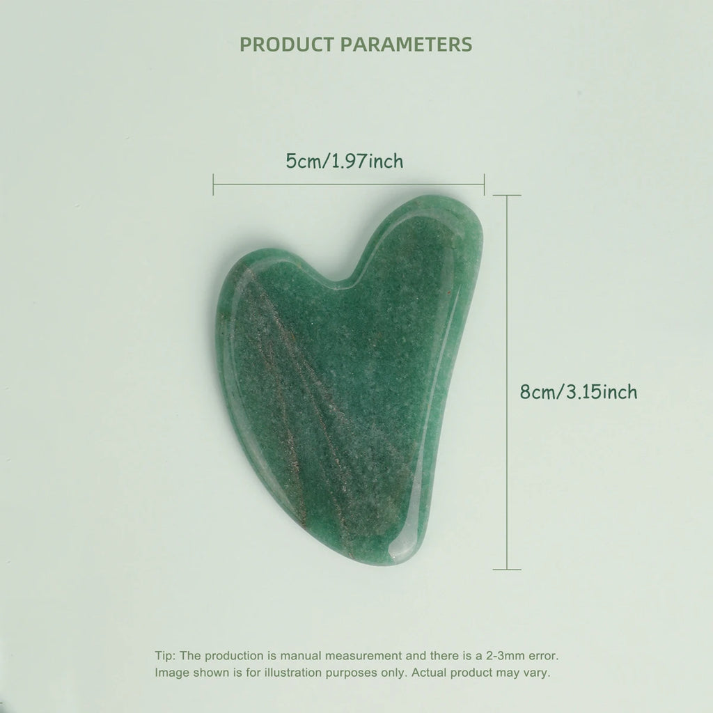 Guasha Massage Natural Stone Jade Scraper Facial Gua Sha SPA  Neck Massager for Face Lifting Wrinkle Remover Beauty Healty Tool