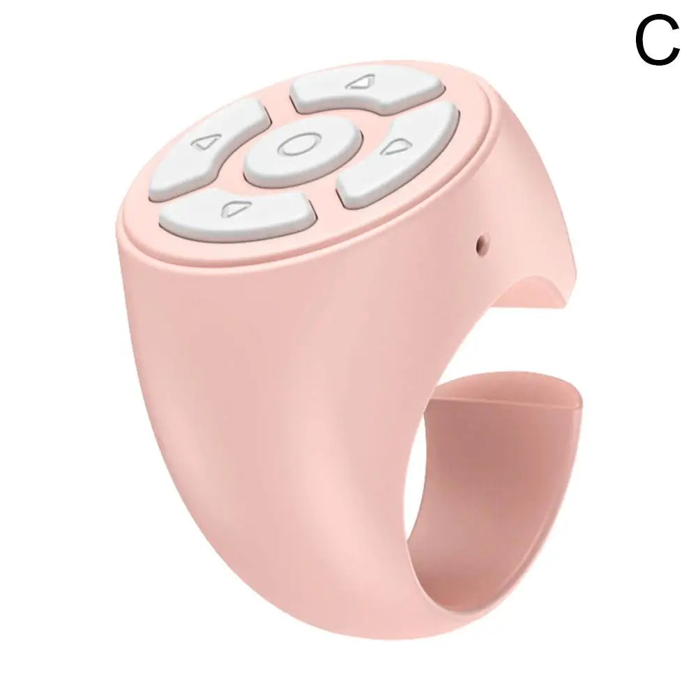 ABS Bluetooth Ring Remote Universal Smartphone/Tablet/Camera Controller Self-Timer for TikTok Page Turner for eBooks