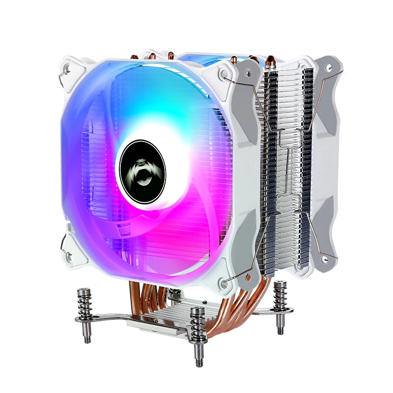 QiuzAim 4 Heat Pipe Efficient Radiator PC Air-Cooled x99 Processor CPU Cooler 120mm Fan install LGA2011 2066 115X 1200 1700 1851