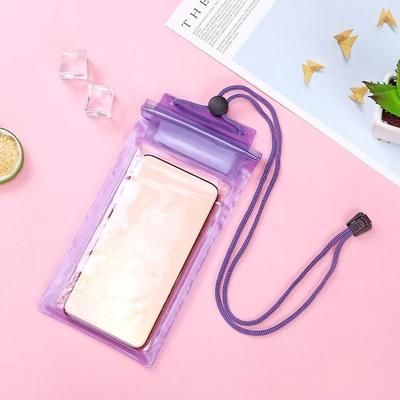 High Waterproof Sealing Swimming Bag Large Size Transparent Underwater Dry Protection Bag for Iphone Mobile Phone Pouch