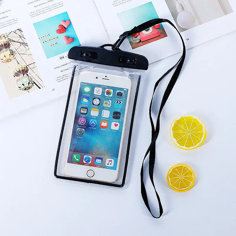 New Universal Waterproof Phone Pouch – 6 Inch Dry Bag Case for Swimming, Diving, Beach & Underwater Protection