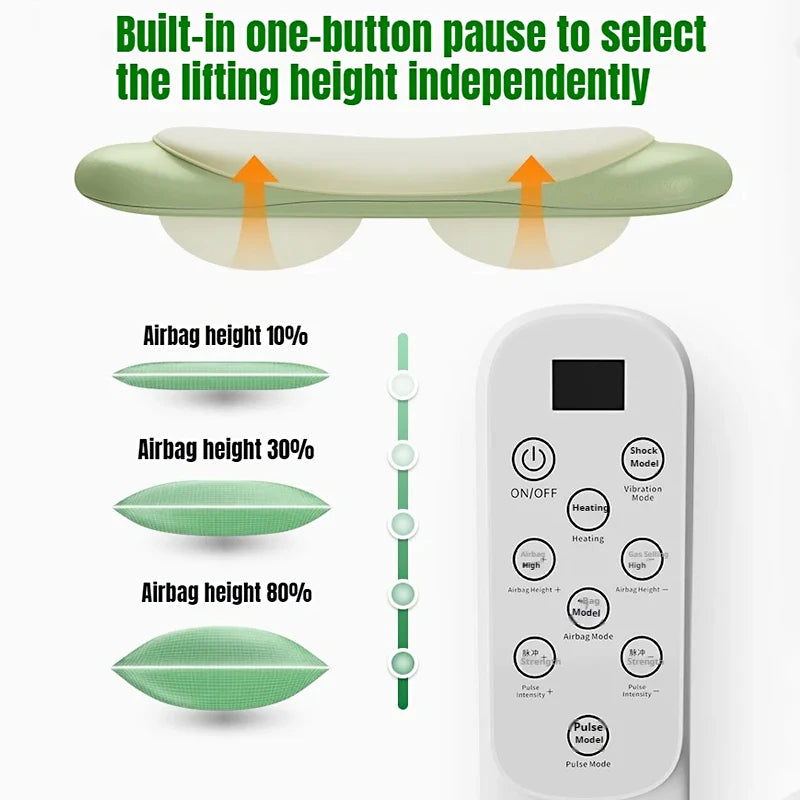 Electric Lumbar Massager Waist Back High-Frequency Vibration Massager Waist Spine Support Airbag Traction Massage Machine