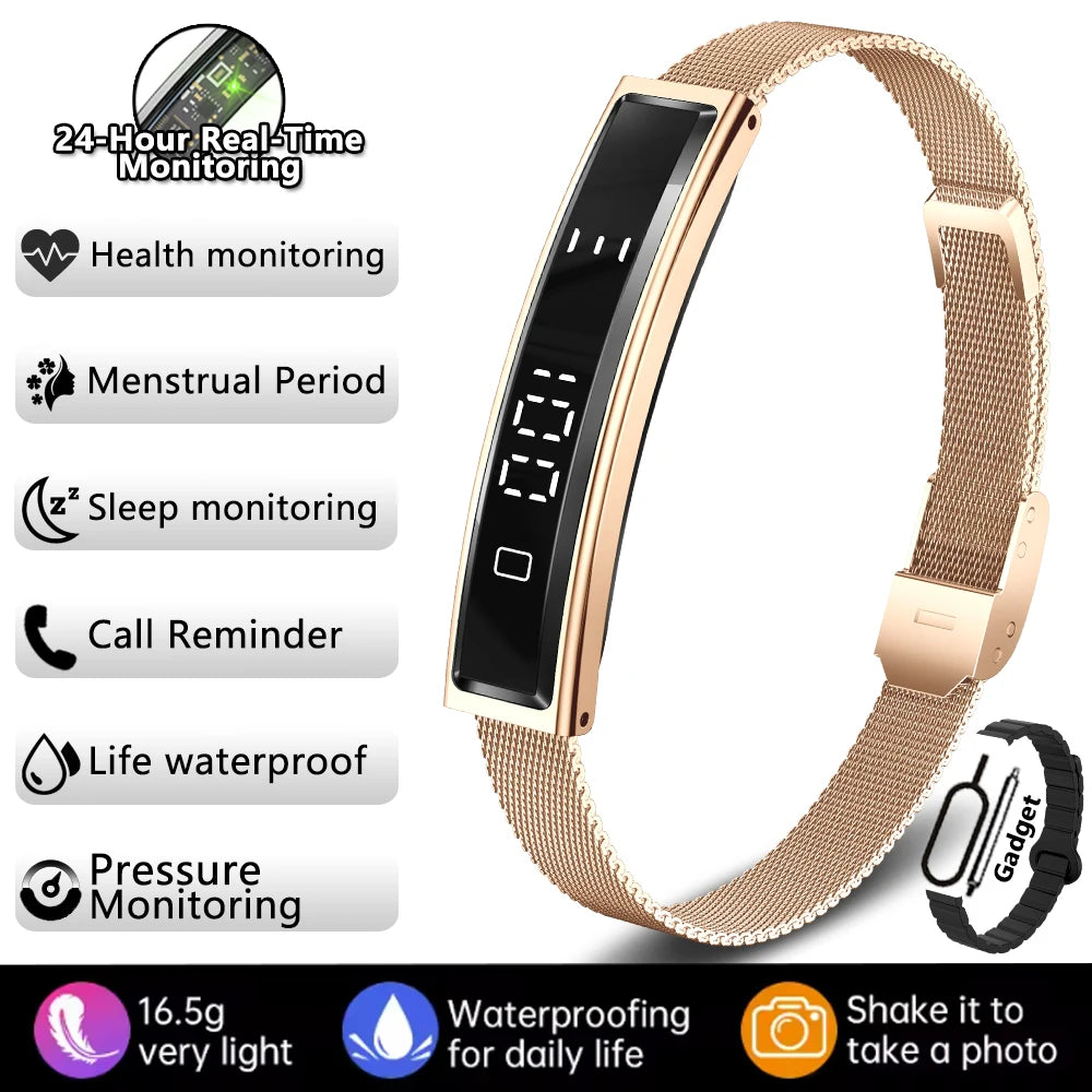 2026 New Smart Watch Pedometer Health Smart Bracelet Women Men Sports Fitness Waterproof Heart Rate Sleep Monitoring Wristbands