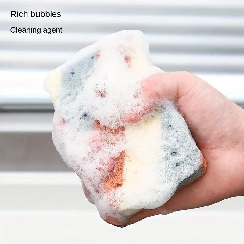Kitchen Stain(2-Pack) Removal Nano Sponge Magic Wipe Hundred Clean Cotton Dishwashing Sponge Wipes Bathroom Cleaning Utensils