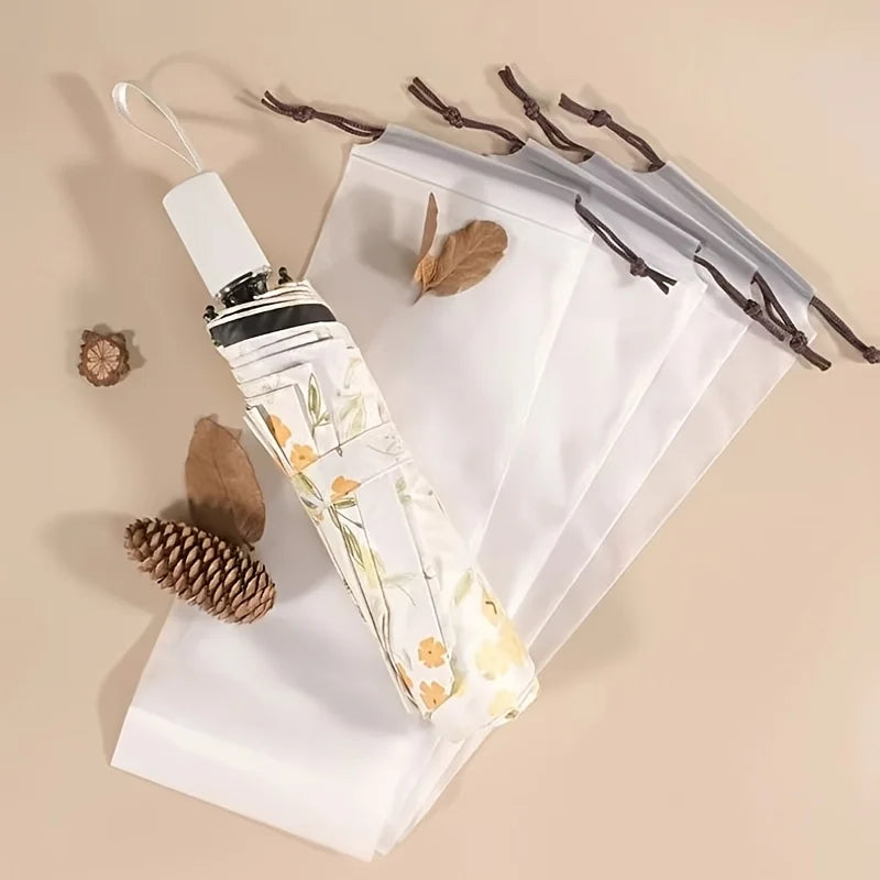 5/20pcs Waterproof Translucent Umbrella Storage Bag with Drawstring Portable Multi-purpose Pouch for Home Travel Organizer Essen