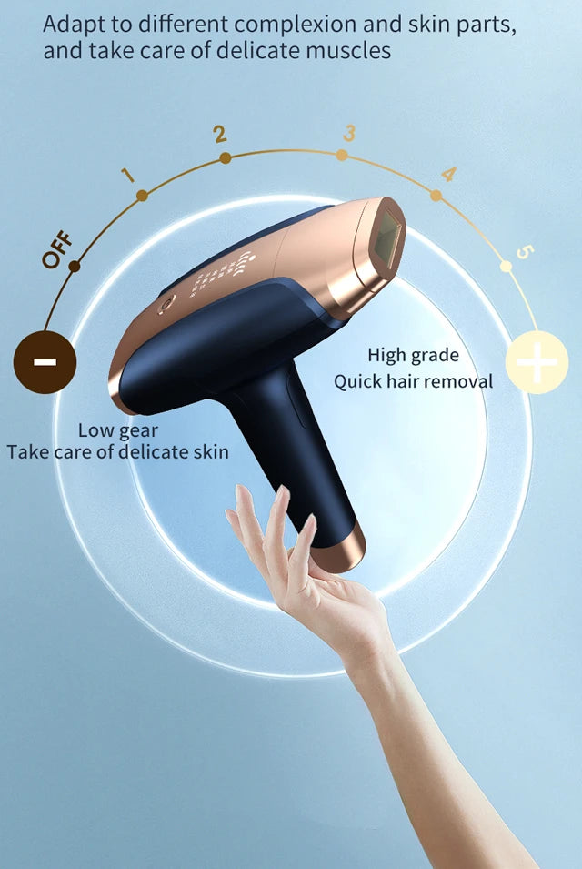IPL Hair Removal Device 999999 Flashes Painless Laser Epilator for Women Permanent Hair Removal Home Use Body Bikini Face