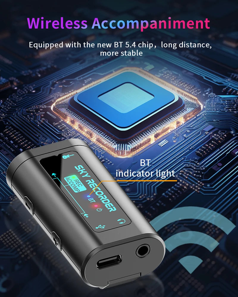 SKY RECORDER Portable Sound Card USB Conversion Interface Plug and Play Use for Guitar Bass Ukulele Guitalele Mini Audio Mixer