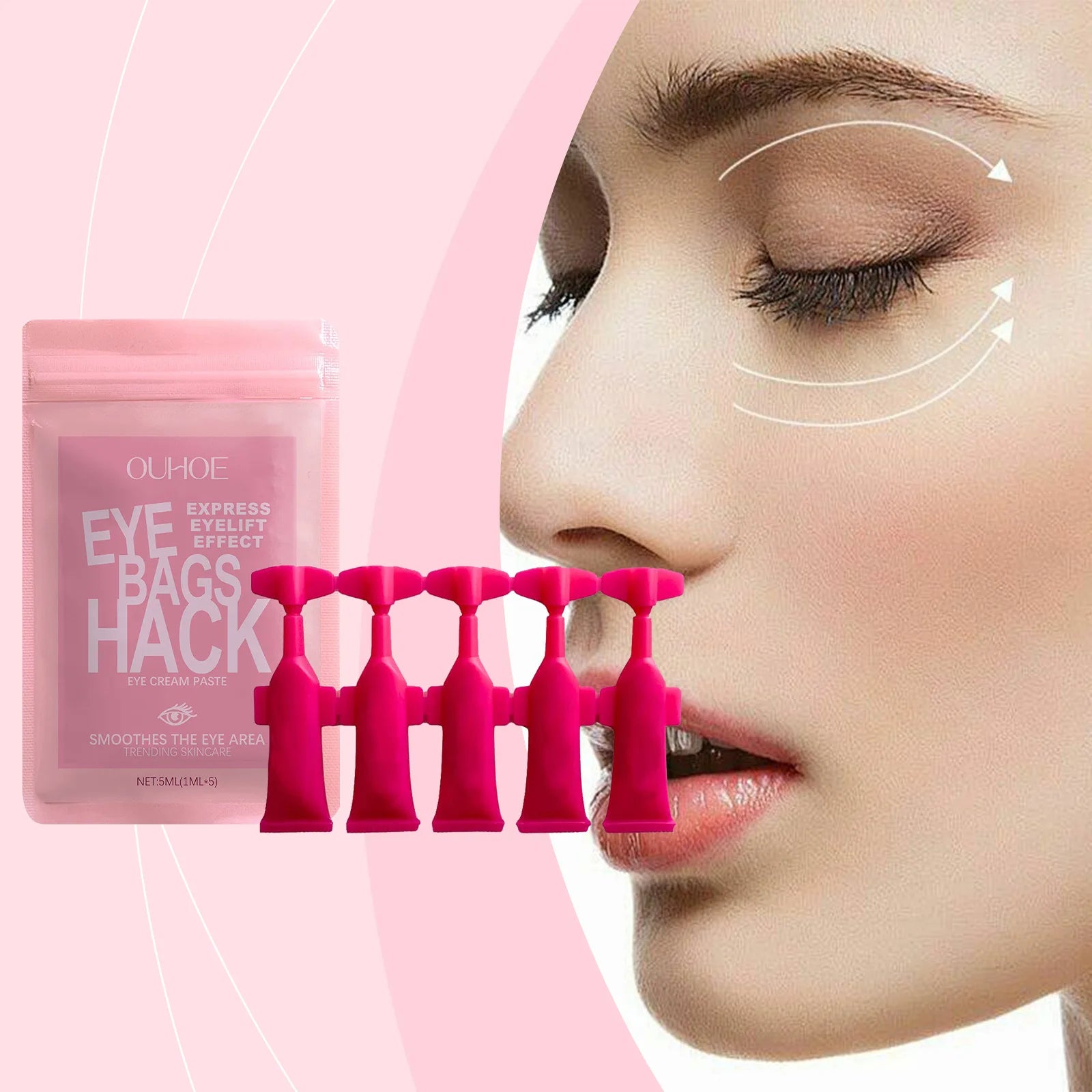 Anti Wrinkle Eye Cream Hydration Moisturizing Compact Wrinkle Reduce Eye Fine Sagging Line Defense Restore Eye Elasticity Cream