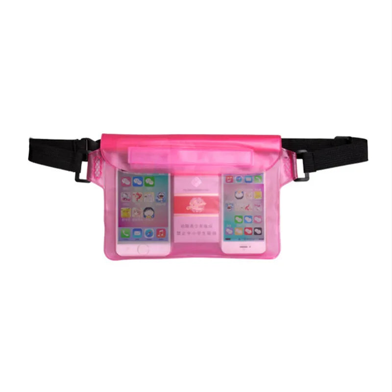 Sealing Waterproof Swimming Waist Bag PVC For iPhone iPad Sports Pouch Fanny Case Storage Bag Underwater Mobile Phones Dry Bags