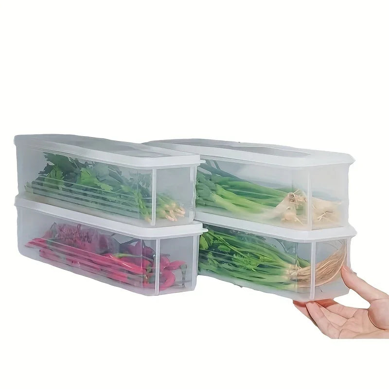 Storage Box Fresh-keeping Food Storage Container Cold Refrigerator Sealed Kitchen Fresh Fruit Storage Box with Lid Jars