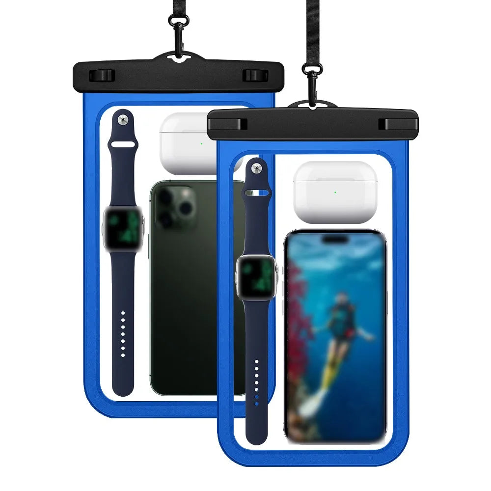 Waterproof Mobile Phone Bag Touchable Screen Large Capacity Phone Protector Pouch PVC Universal Underwater Dry Bag