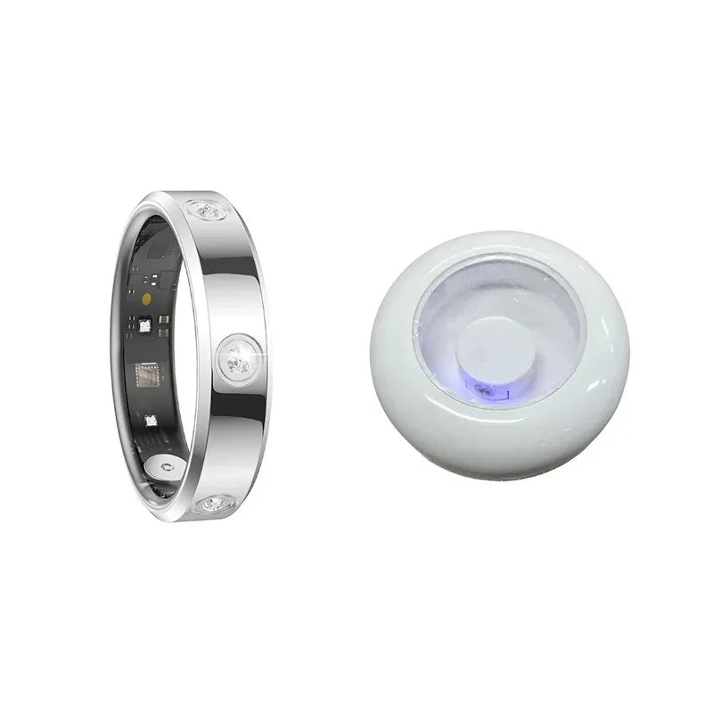 For Xiaomi Smart Ring Women Men Super Narrow Heart Rate Health Stress Measurement Monitor HR01 Waterproof Fashion Ring New