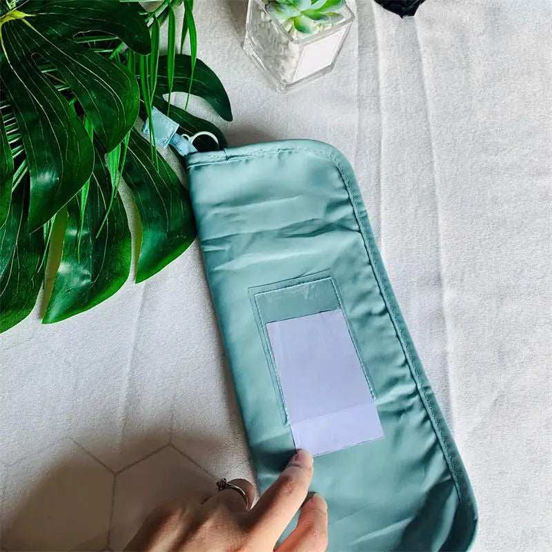 Waterproof Wet Umbrella Bag Foldable Absorbent Pouch for Travel Car Home Camping Rainy Day Dry Storage Organizer