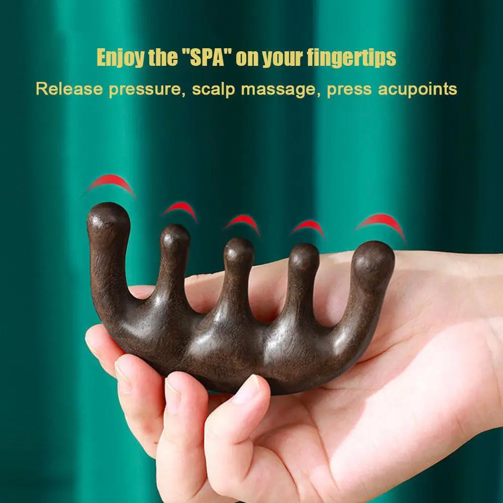 Gua Sha Massage Comb, Head and Face Scalp, Natural Facial Massager, Wide Tooth, Guasha Scraping, Body Massage