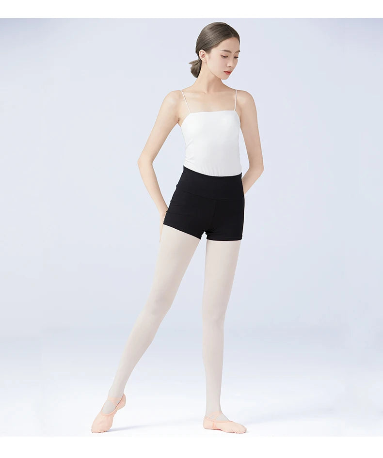 Women Ballet Dance Shorts Girls Black Full Cotton Professional Lady Leggings Boxer Pants for Dancing