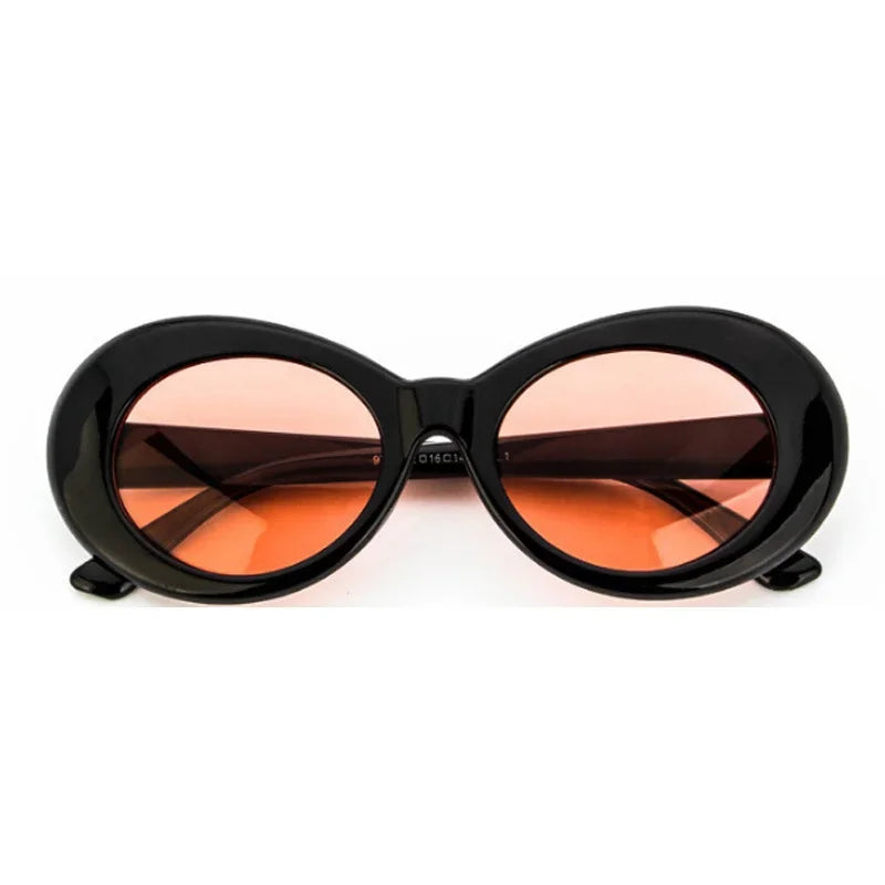 New Retro Oval Sunglasses Man Vintage Fashion Sun Glasses Classic White Black Lentes De Sol Mujer UV400 Gafas De Sol